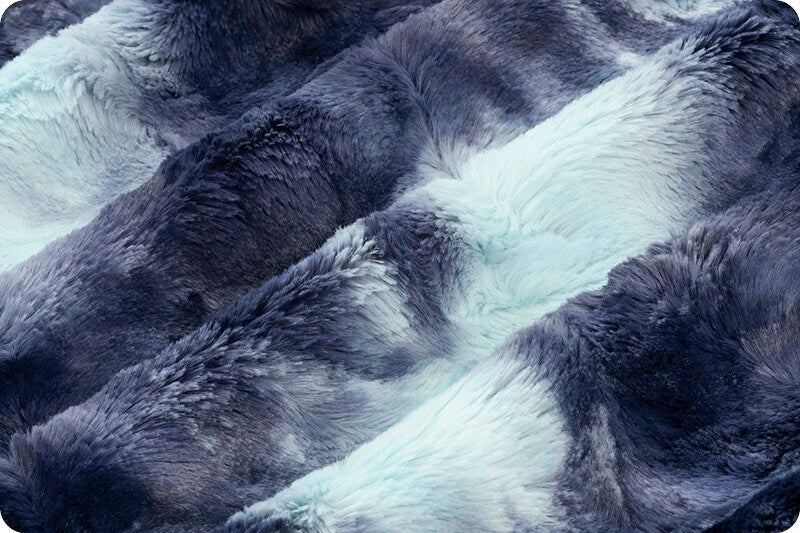 POLAR ICE SORBET Minky - Shannon Luxe Cuddle Minky Polar Ice Sorbet Minky Aqua Blue - Tie-Dye Minky Shannon Polar Ice Sorbet Minky Fabric