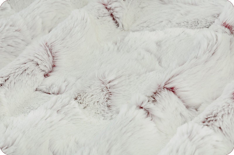MERLOT FROSTED HIDE Luxe Minky Merlot Frosted - Shannon Luxe Cuddle Minky Merlot Frosted Hide - Merlot Frosted Burgundy Hide Cuddle Minky