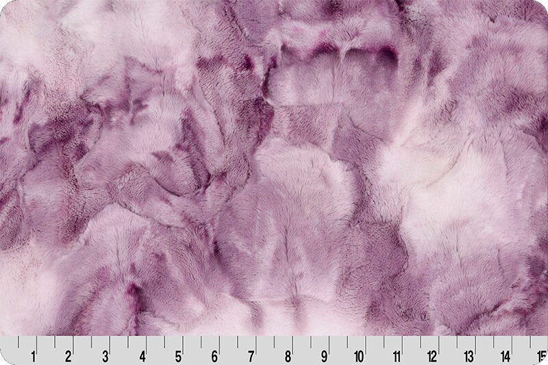 VANILLA BERRY SORBET Minky - Shannon Luxe Cuddle Minky Purple White Sorbet - Vanilla Berry Sorbet Luxe Minky Purple White Luxe Cuddle Fabric