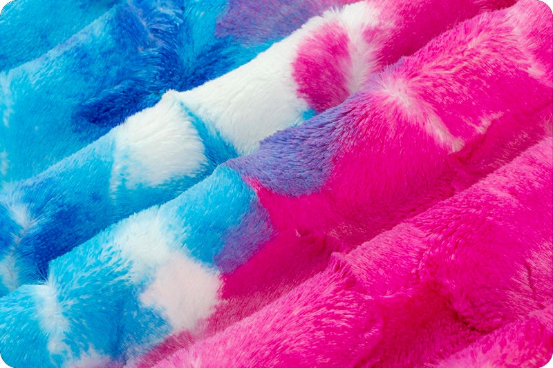 SPLASH BERRY BLISS Sorbet Minky - Shannon Luxe Cuddle Minky Berry Bliss Sorbet - Splash Minky Sorbet Berry Bliss - Tie-Dye Minky Shannon