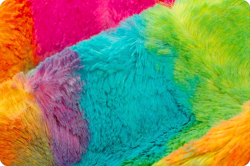 SHERBET VIBRANT Sorbet MINKY - Shannon Luxe Cuddle Minky Rainbow Sherbet Sorbet - Sherbet Minky Sorbet - Tie-Dye Rainbow Minky Shannon Luxe