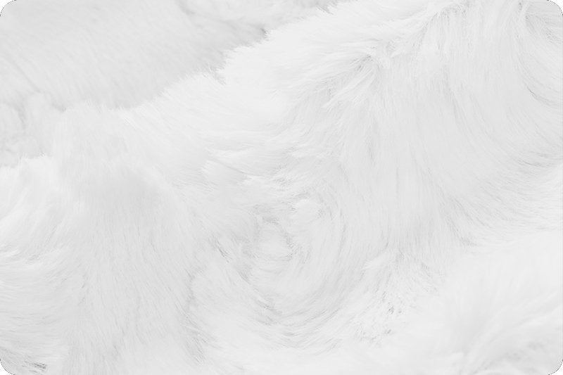 SNOW GLACIER White MINKY - Shannon Luxe Cuddle Minky Wjite Glacier - Snow White Glacier Minky Cuddle Luxe - Snow Glacier White Luxe Minky