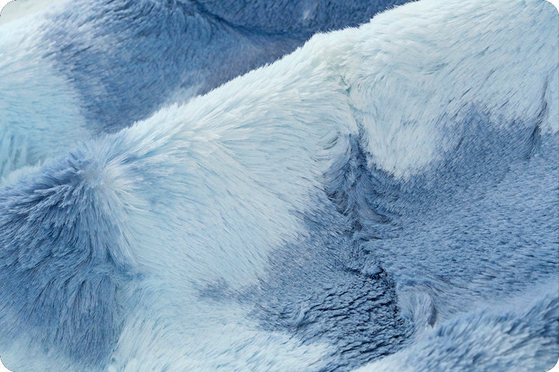 SHERBET BIT o BLUE Minky Sorbet - Shannon Luxe Cuddle Minky Blue Sherbet Sorbet - Sherbet Minky Blue Sorbet - Tie-Dye Blue Minky Shannon