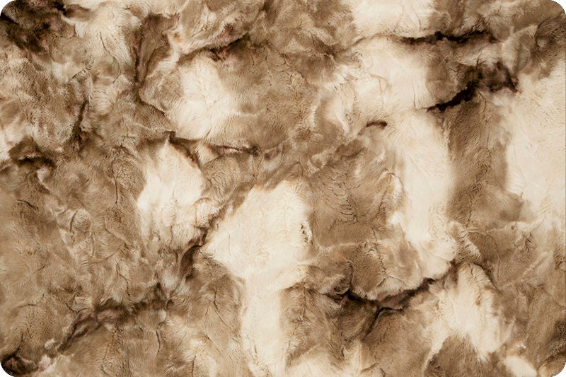 COCA MOCHA SORBET Minky - Shannon Luxe Cuddle Minky Coca Mocha Sorbet - Brown Beige Sorbet Minky Cuddle Luxe - Tie-Dye Minky Shannon Luxe