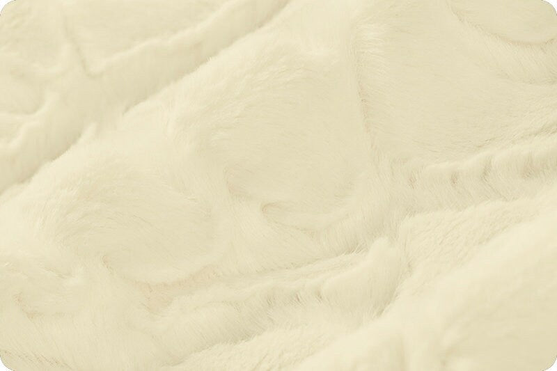 DEMI ROSE IVORY Luxe Minky - Ivory Shannon Luxe Cuddle Minky Demi Rose Ivory Demi-rose Minky Cuddle Off-white Rose Minky Fabric Luxe