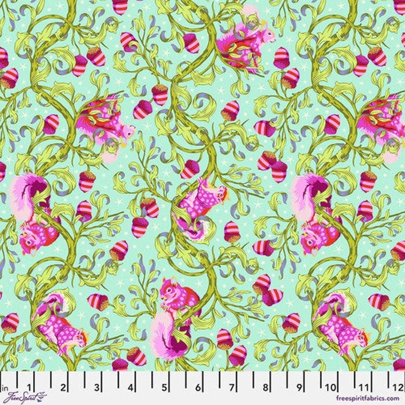 GLIMMER TINY BEASTS Fat Quarters (19) - Tula Pink - Free Spirit Fabrics - 19 Fat Quarters - Complete Colorway - Ready to ship today!!!