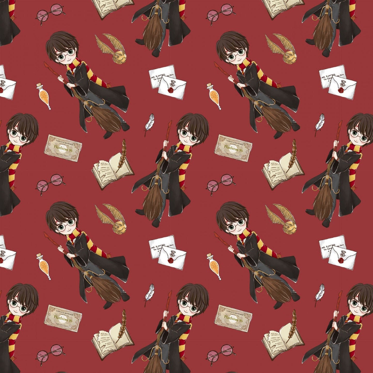 HARRY POTTER MINKY - Licensed Minky Harry Potter Minky Wizard Minky Print Hogwarts Minky - Harry Potter Minky Fabric