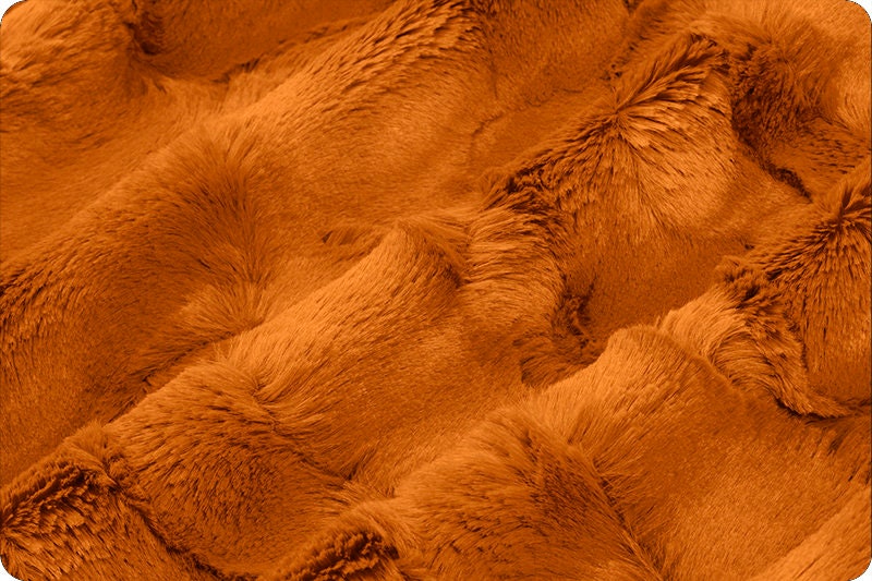 Ginger Hide Luxe  Minky Fabric - Shannon Luxe Cuddle Minky Ginger Hide - Brown Shannon Luxe Cuddle Minky - Ginger Hide Luxe Cuddle Minky