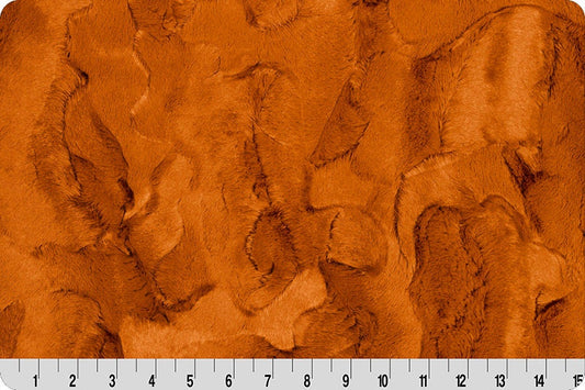 Ginger Hide Luxe  Minky Fabric - Shannon Luxe Cuddle Minky Ginger Hide - Brown Shannon Luxe Cuddle Minky - Ginger Hide Luxe Cuddle Minky