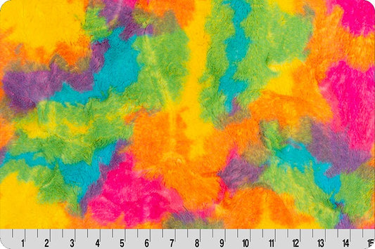 SHERBET VIBRANT Sorbet MINKY - Shannon Luxe Cuddle Minky Rainbow Sherbet Sorbet - Sherbet Minky Sorbet - Tie-Dye Rainbow Minky Shannon Luxe