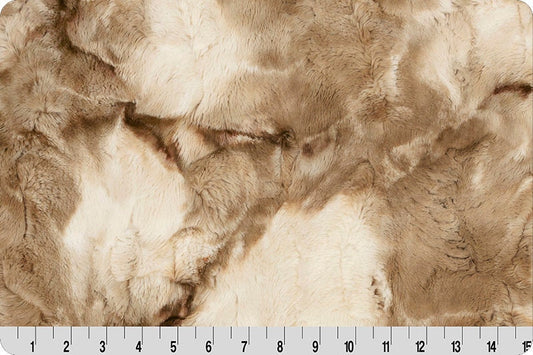 COCA MOCHA SORBET Minky - Shannon Luxe Cuddle Minky Coca Mocha Sorbet - Brown Beige Sorbet Minky Cuddle Luxe - Tie-Dye Minky Shannon Luxe
