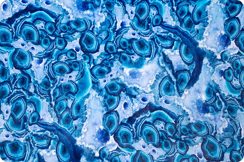 CRYSTAL MINKY TEAL - Digital Crystal Minky Print - Teal Crystal Cuddle Minky - Shannon Crystal Teal - Crystal Cuddle - Teal Crystal Print