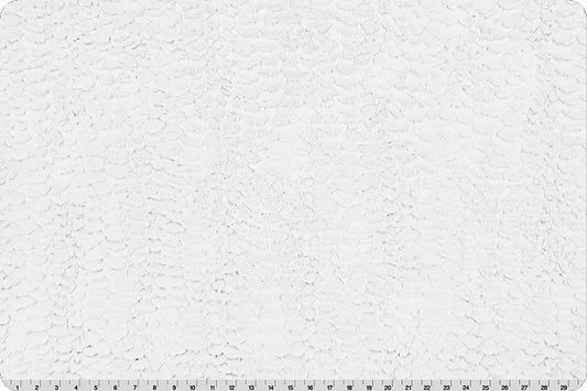 SNOW FLORENCE MINKY - Shannon Luxe Cuddle Minky Snow Florence -Florence Snow White Minky Cuddle Luxe Florence White Minky Fabric