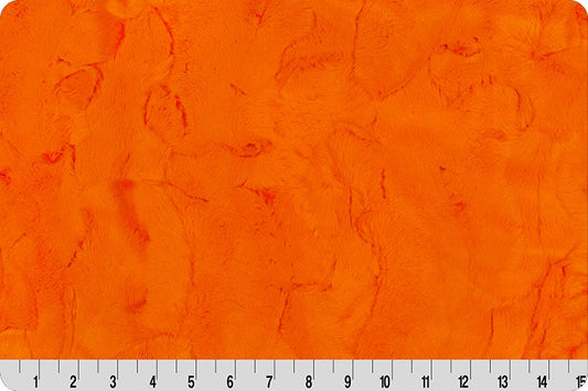 TANGERINE HIDE Luxe MINKY Fabric - Shannon Luxe Cuddle Minky Tangerine Hide - Orange Shannon Luxe Cuddle Minky - Tangerine Hide Luxe Minky