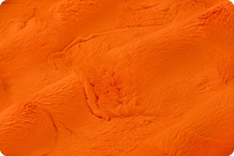 TANGERINE HIDE Luxe MINKY Fabric - Shannon Luxe Cuddle Minky Tangerine Hide - Orange Shannon Luxe Cuddle Minky - Tangerine Hide Luxe Minky
